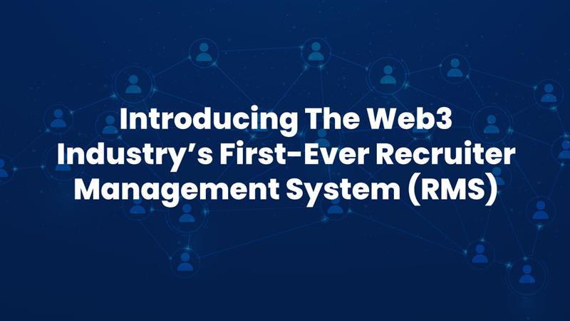 Introducing Web3’s First-Ever Recruiter Management System by cryptojobs.com